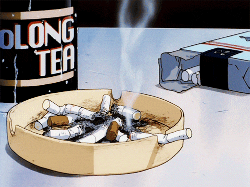 Tray of cigarette buds Tray of cigarette buds