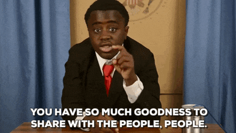 You have too much goodness to share with the people You have too much goodness to share with the people