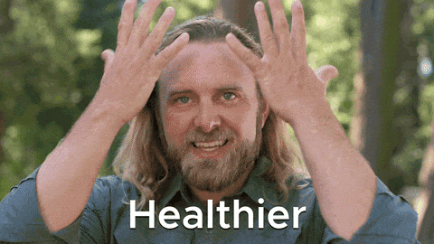 Man saying healthier Man saying healthier