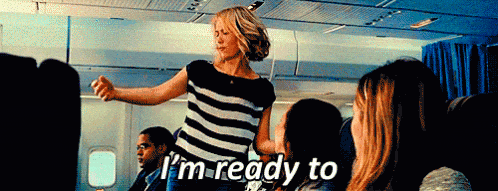 Woman saying I'm ready to PARTY Woman saying I'm ready to PARTY