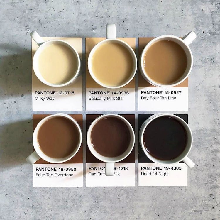 Colours of tea