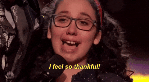 I'm so thankful I'm so thankful