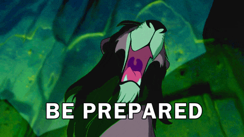 Lion saying be prepared Lion saying be prepared