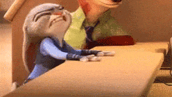 Character slamming head on the table Character slamming head on the table