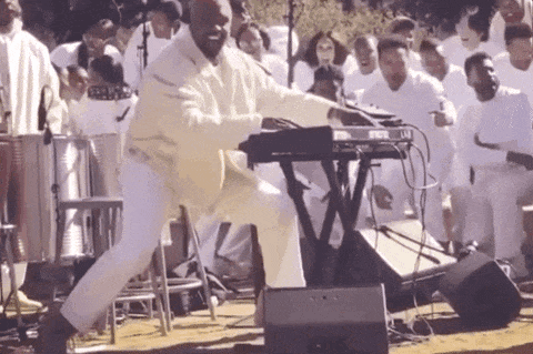 Kanye west at sunday service Kanye west at sunday service