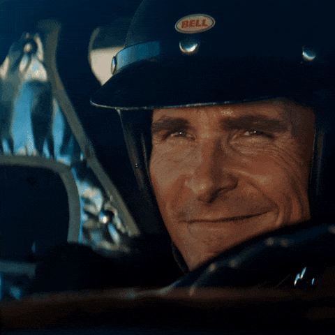 Ken Miles in the race car Ken Miles in the race car